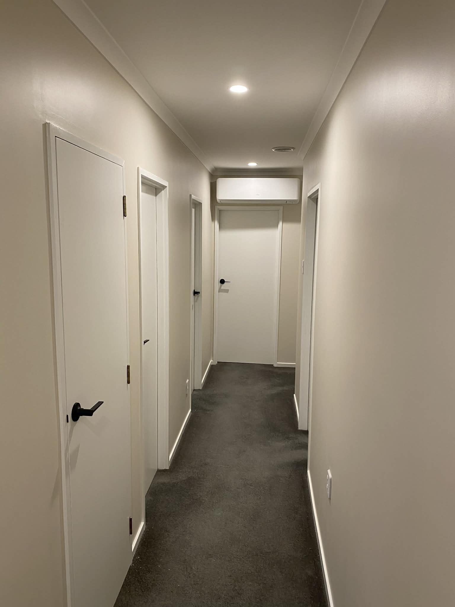 Hallway after gib stopping