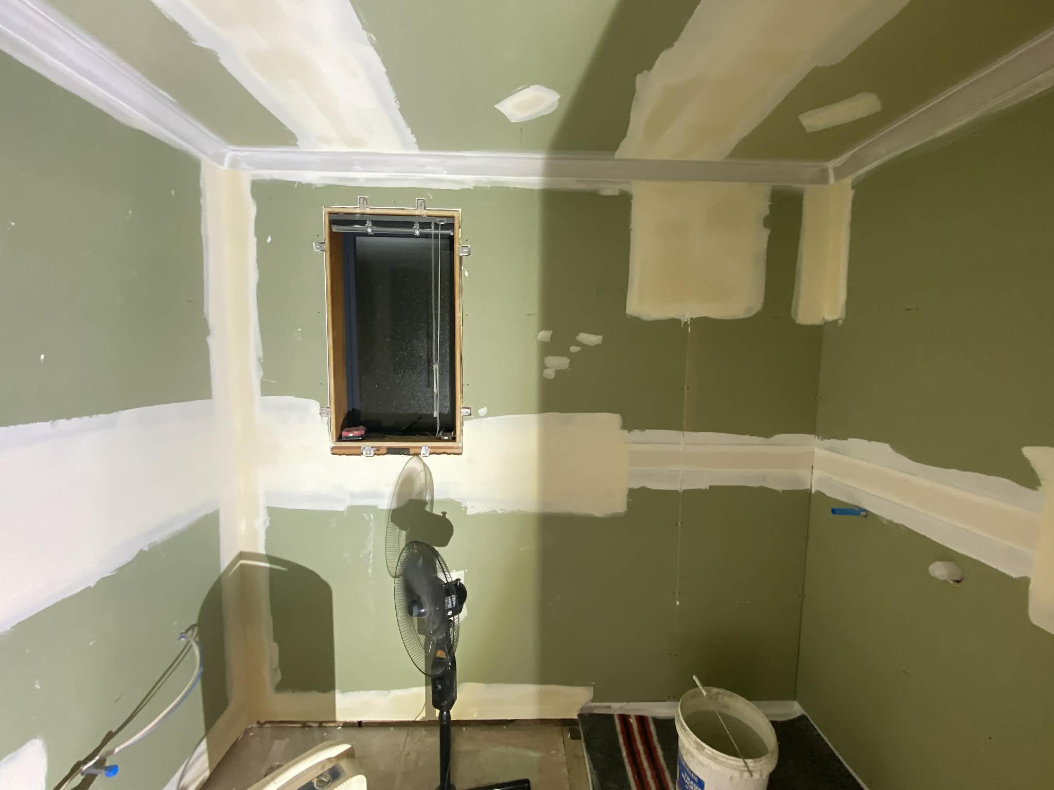 Bathroom before gib stopping