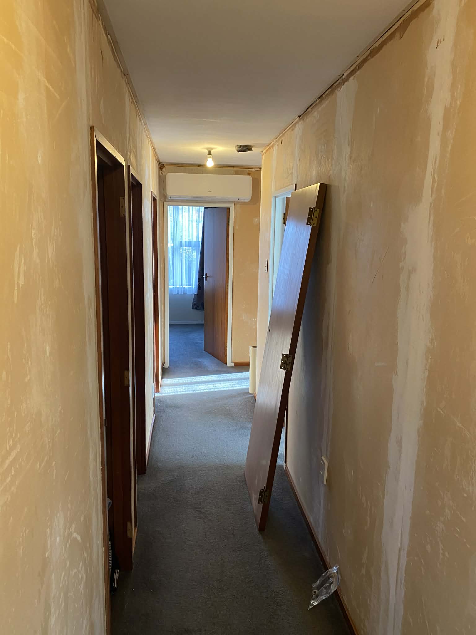 Hallway before gib stopping
